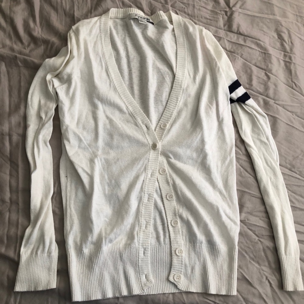 Forever21 White Cardigan